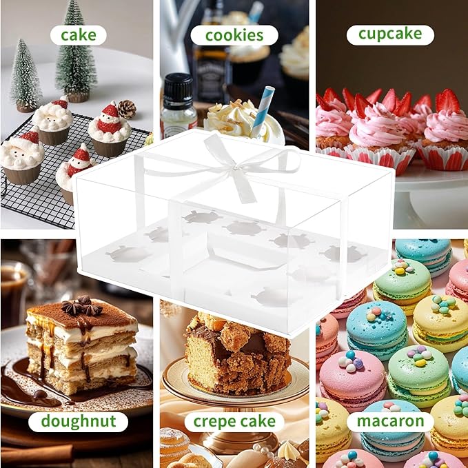JCD 9 Pcs Cake and Cupcake Combo Bento Boxes - Image 7