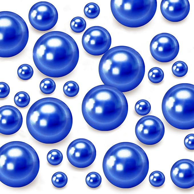 120 PCS 8/14/20mm No Hole Polish Pearl Beads by Cusmation