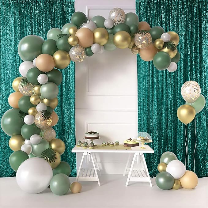 Hahuho Hunter Sequin Backdrop Curtain, Party Decoration（4 Panels, 2FT x 8FT - Image 4