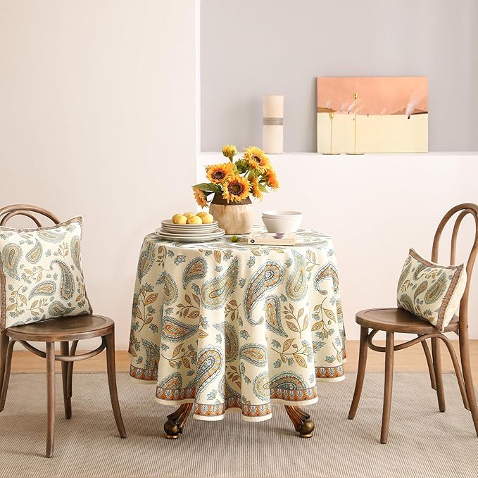 patdrea Designer Vintage French Small Table Cloth - Image 2