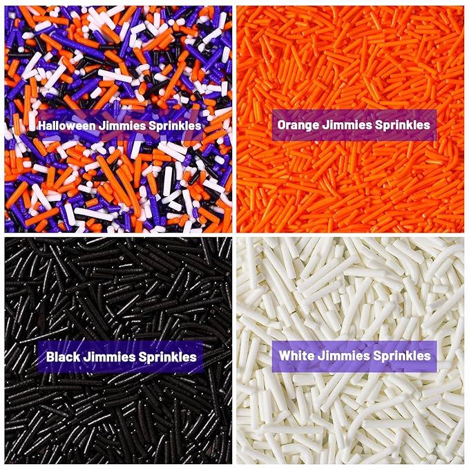 Edible Black Sprinkles, Jimmies Sprinkle - Image 5
