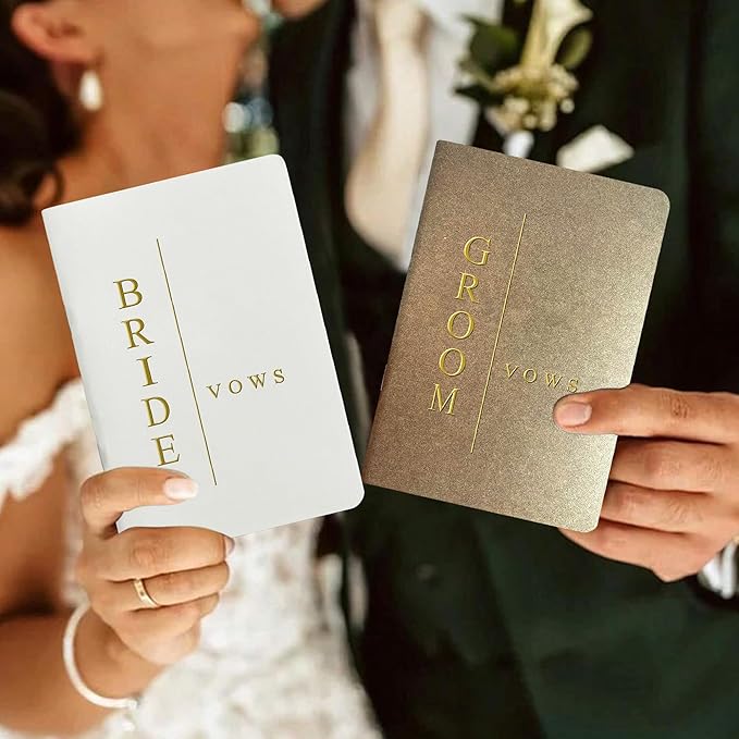 Vow Books His and Hers Wedding Vow Books Bride and Groom - Image 6