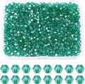 PATIKIL 1000pcs 3mm Bicone Glass Crystal Beads, Faceted Glass Spacer Beads by PATIKIL