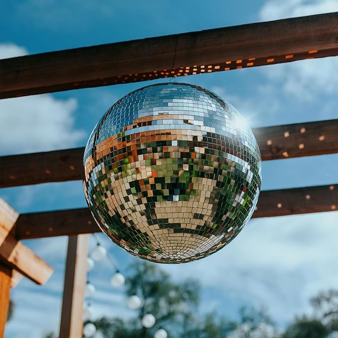 Yescom 16" Large Disco Ball Mirror Big Hanging Glass Decoration by Yescom