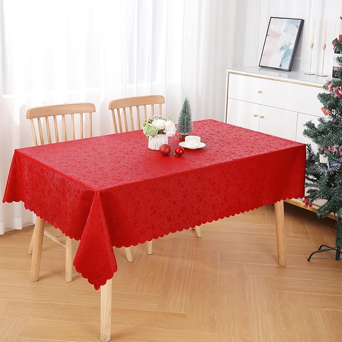 smiry Waterproof Vinyl Tablecloth, Rectangle Heavy Duty Table Cloth, Wipeable - Image 2