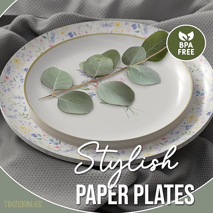 Trendables Heavy Duty Paper Plates Set - Image 7