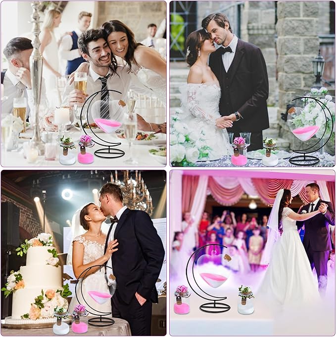 Mqiielle Wedding Unity Sand Ceremony Kit Include Moon Stand Love Bottle Cork 2 - Image 7