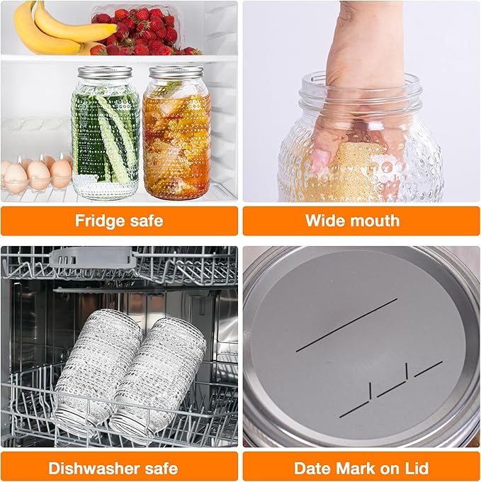 Mason Jars 64 Oz Wide Mouth - Image 5