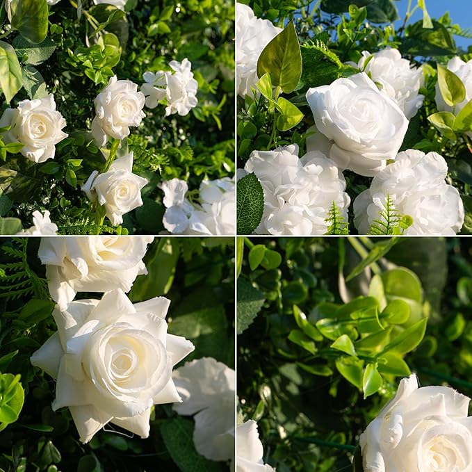 Artificial Luxury‌ Flower Wall Panels, Gorgeous 3D Silk Floral Backdrop - Image 3