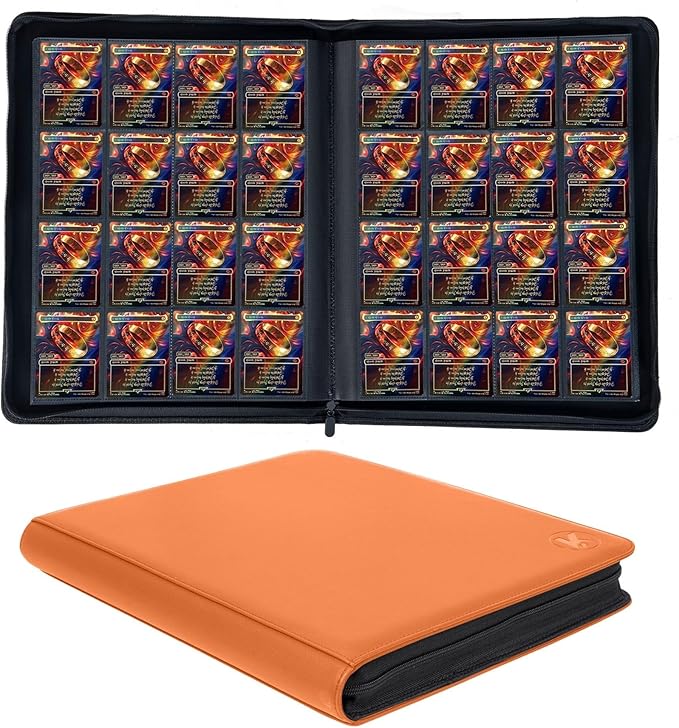 1000+ Pockets Trading Card Binder, 16-Pocket Card Ablum Compatible by KUOOKING