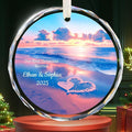 Our First Christmas Married Ornament 2025, Personalized Christmas by HooAMI
