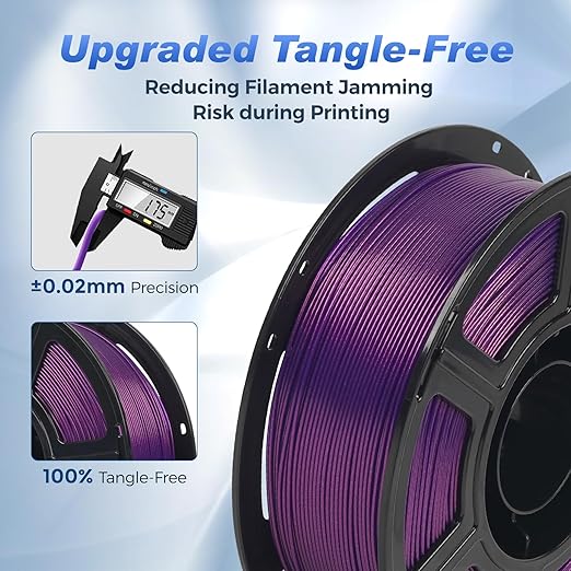 FLASHFORGE Rapid PLA Filament 1.75mm Aurora Purple, 500mm/s High Speed Printing - Image 5