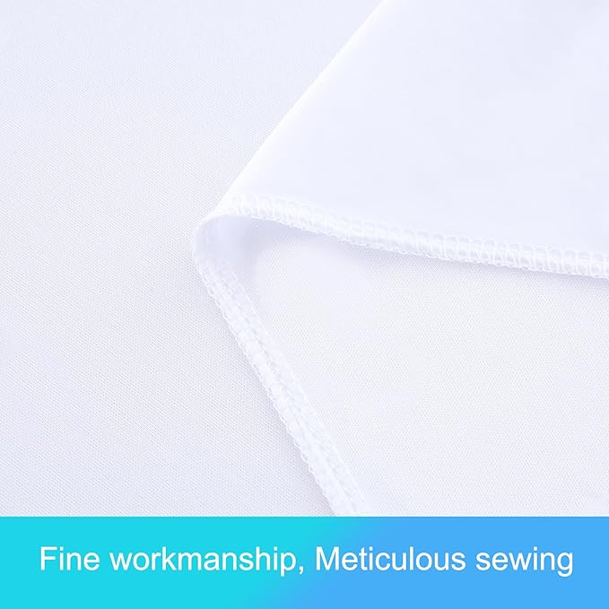 50ft x 12ft White Backdrop Curtains Wrinkle Free Backdrop Curtain - Image 8