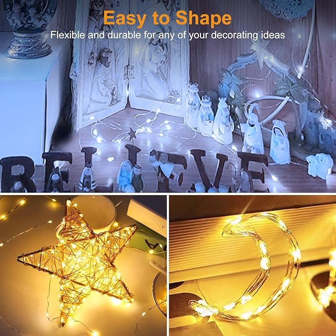 btfarm 12 Pack Fairy Lights Battery Operated, 7ft 20 Led Twinkle Lights String - Image 3