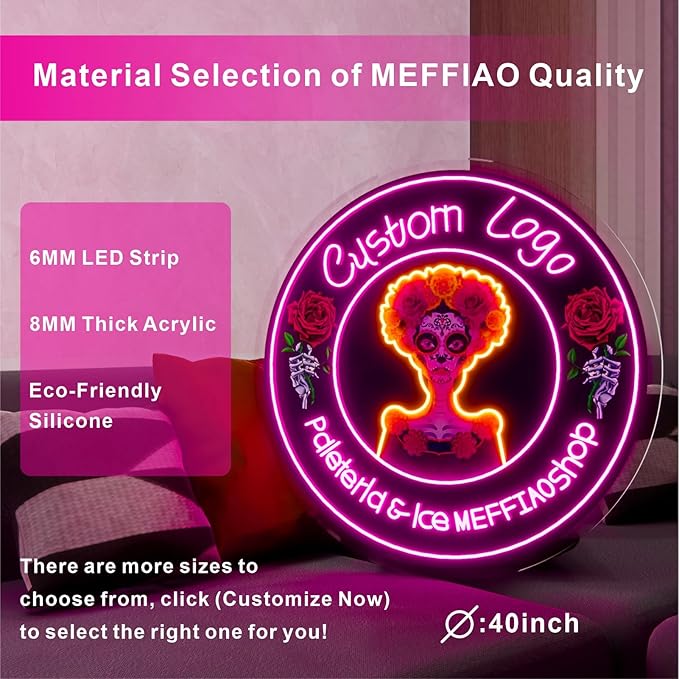 Custom Neon Sign, Personalized LoGo Neon Sign Customizable - Image 2