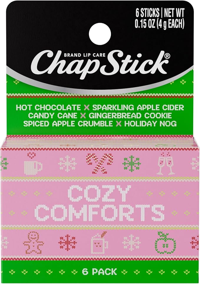 ChapStick Stocking Stuffers Cozy Comforts Lip Balm Holiday Gift Set, by ChapStick