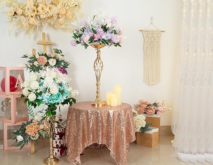 Wedding Centerpieces for Reception Tables, Twist Candleholder Stands, Flower - Image 4
