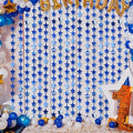 LOLStar 2Pack Blue Happy Birthday Party Decorations 3.3X6.6ft Each Navy Star by LOLSTAR