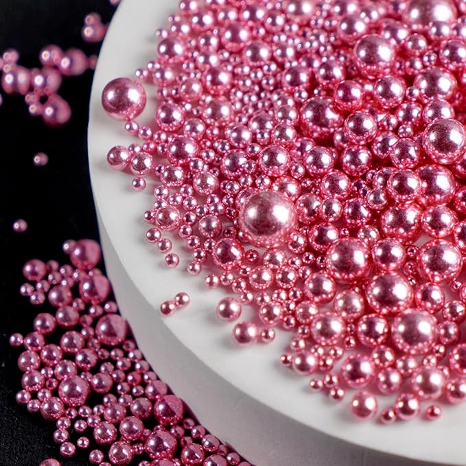 Rose Gold Pearl Sprinkles, Baking Sugar Sprinkles by Joyvitas