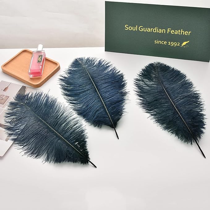 Ballinger Navy Blue Ostrich Feathers Plumes - Image 4