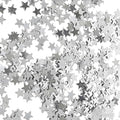 Silver Star Confetti - 60g Metallic Shine Stars Table Confetti by Xiksxitn