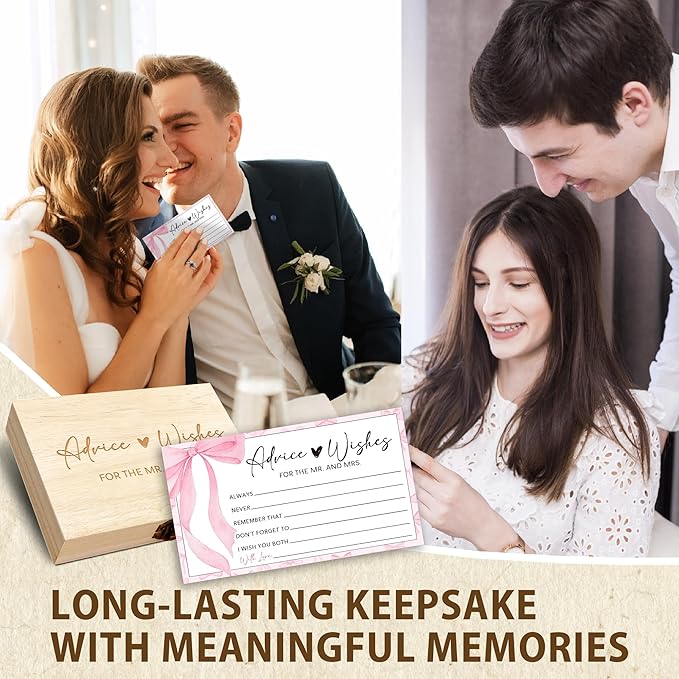 Pink Bow Advice and Wishes for the Mr and Mrs - Image 5