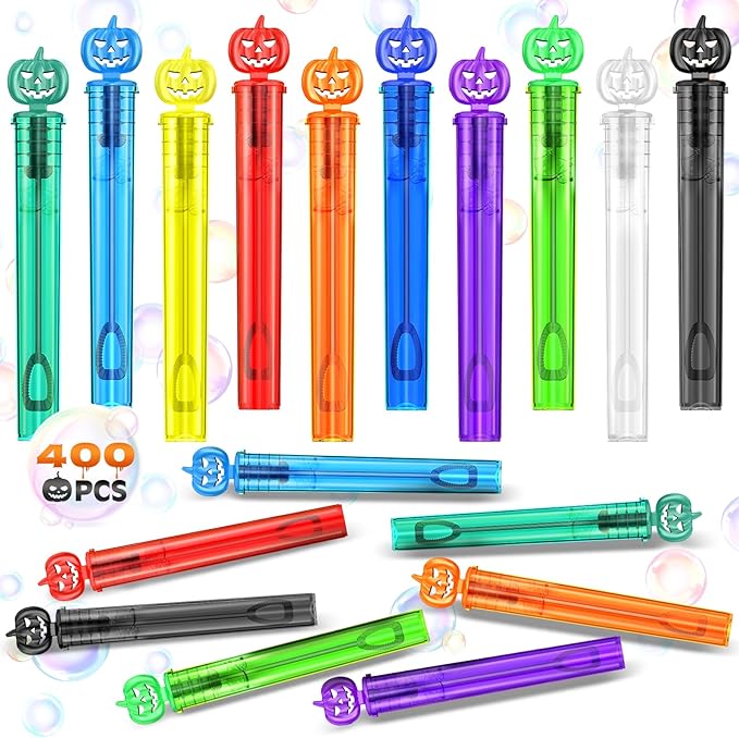 SpringFlower 400 PCS Halloween Mini Bubble Wands, Halloween Party Favors by SpringFlower