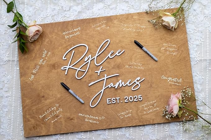 Personalized Last Name Guest Book, Unique Guest Book Sign, Custom Alternative - Image 2