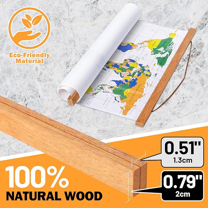 28x22 28x40 28x20 Poster Frame, Magnetic Light Wood Wooden Frame Hanger - Image 3
