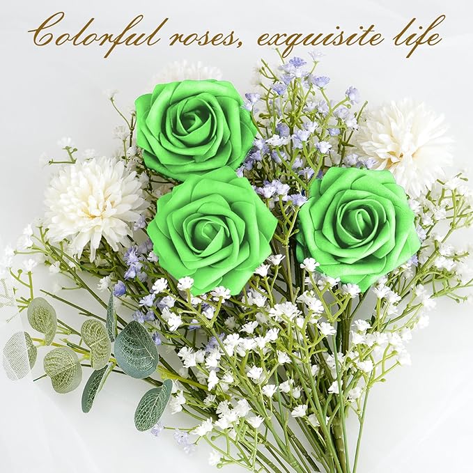 BLEUM CADE 16Pcs Artificial Flowers Fake Roses - Image 6