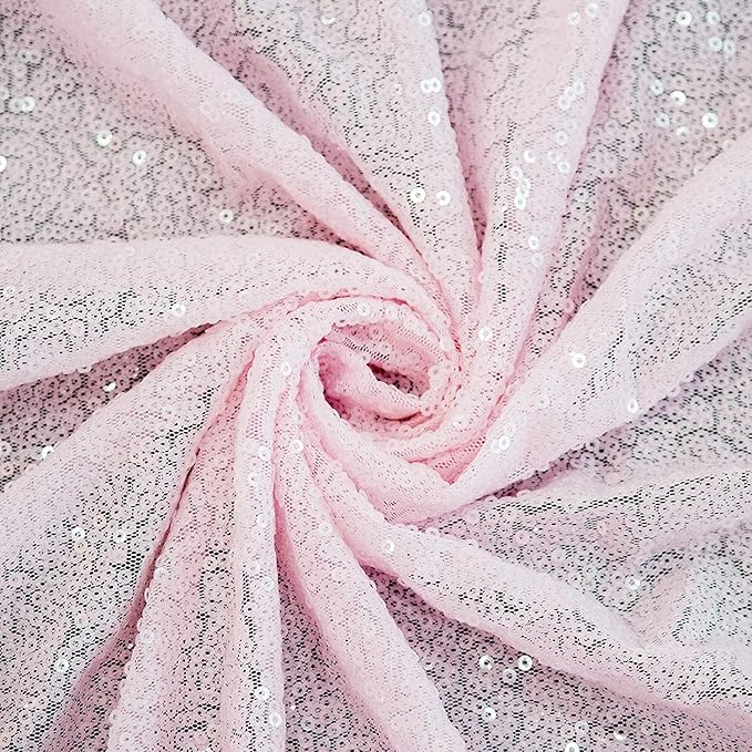 Pink Sequin Backdrop 10FTx10FT 1 Panel Sequin Wall Backdrop Curtain Glitter - Image 2