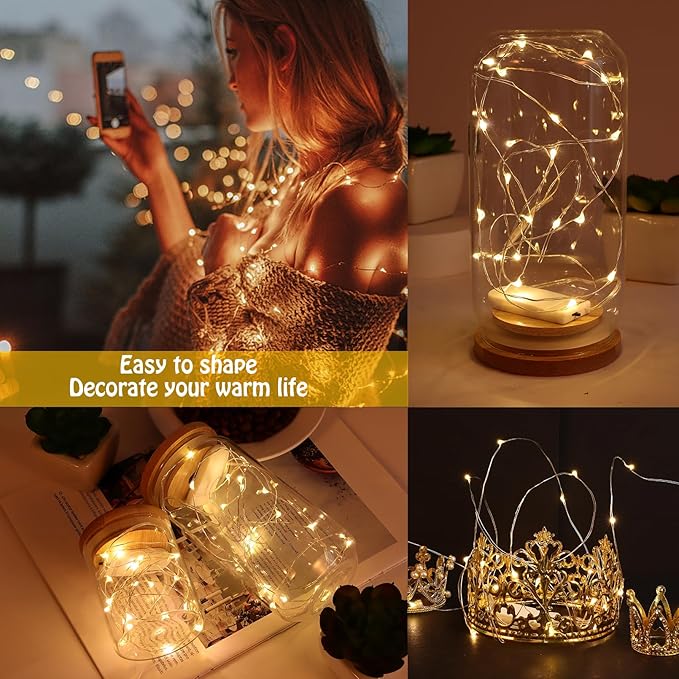 24Pack Fairy Lights, Battery Operated String Light, 6.6FT 20 LED Mason Jar - Image 5