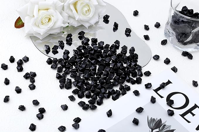 LAIDANLA 500PCS Black Acrylic Gems Vase Fillers - Image 2
