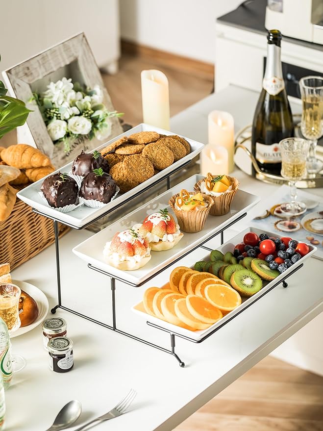 YHOSSEUN 3 Tier Serving Stand Tiered Tray Stand - Image 8