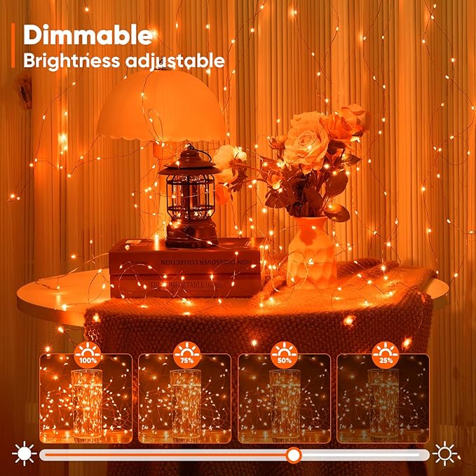 1 Pack 65.6 Ft. Battery Operated Outdoor String Lights - Image 7