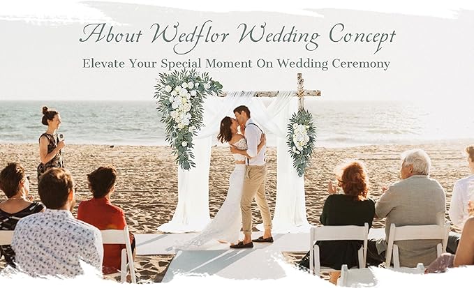 Wedding Arch Flowers with Drapes Kit - Image 2