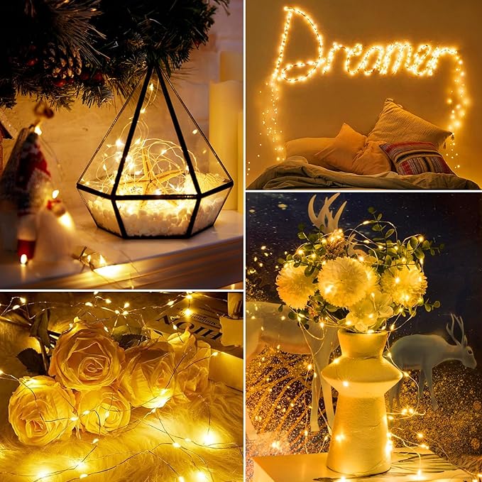 Minetom 12 Pack Fairy Lights Battery Operated String Lights - 7ft 20 LED - Image 5