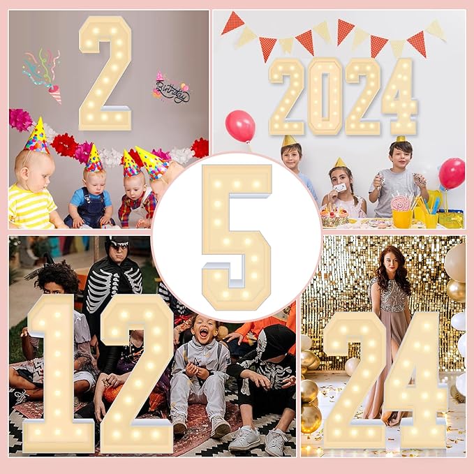 4FT Plastic Marquee Numbers 5 - Image 4
