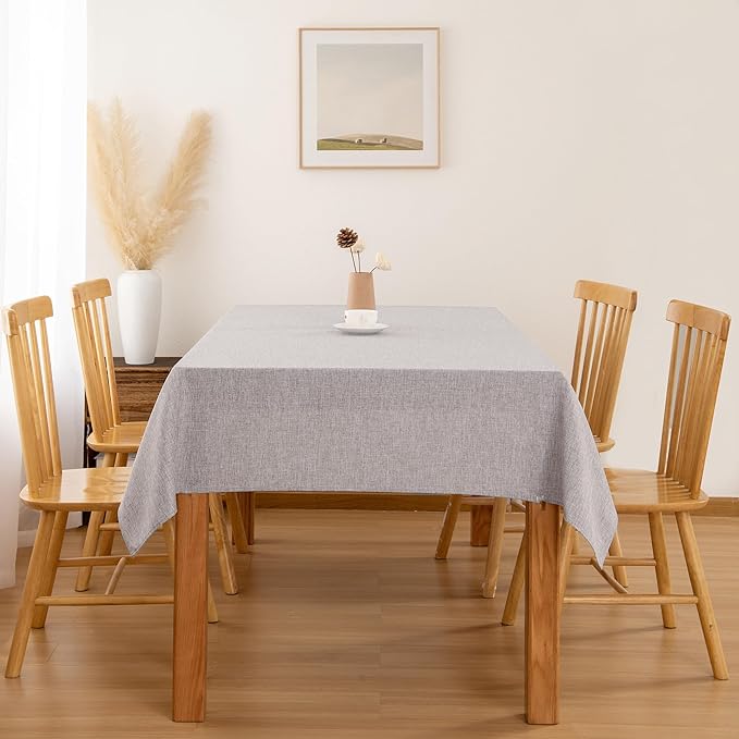 Hiasan 2 Pack Faux Linen Rectangle Tablecloth - Image 3