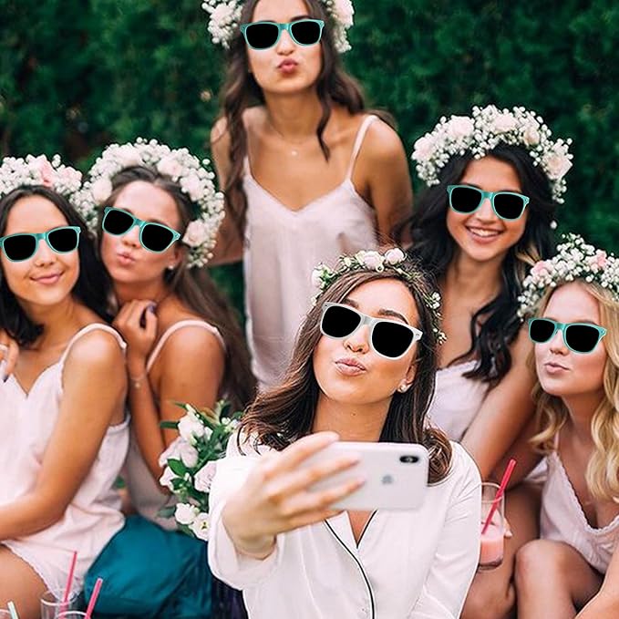 LADY&HOME 10 Pack Bachelorette Party Sunglasses, Bridesmaid and Bride Tribe - Image 8