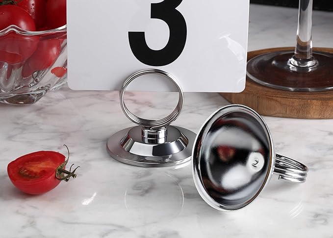 New Star Foodservice 23367 Split-Ring Style, Place Card/Table Number Holder - Image 6
