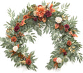 Ling's Moment Terracotta Flower Garland - 6FT Eucalyptus & Rose - Sweetheart by LingsMoment