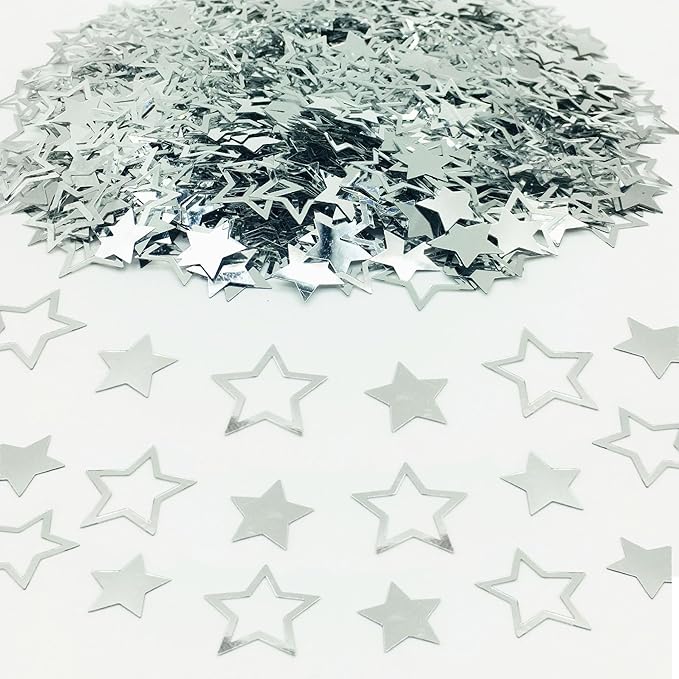 Confetti Star Sequins Table Confetti Metallic Foil Sprinkles or DIY Birthday by JNSAXMI