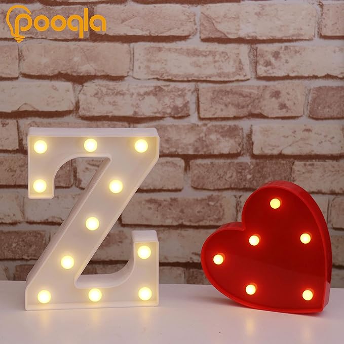 Pooqla LED Marquee Letter Lights Sign, Light Up Alphabet Letter - Image 4