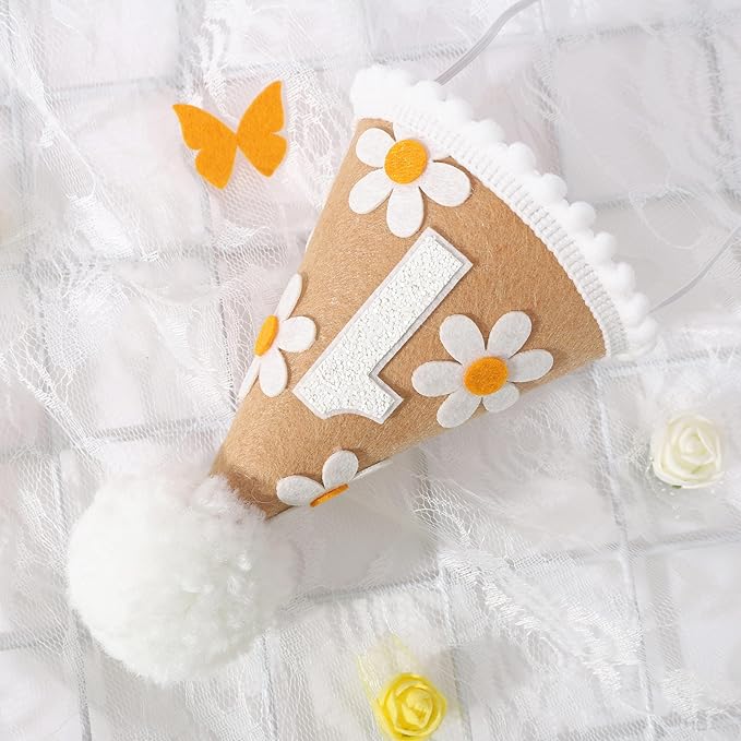 WAWUO Sweet Daisy Themed Birthday Hat - Image 7