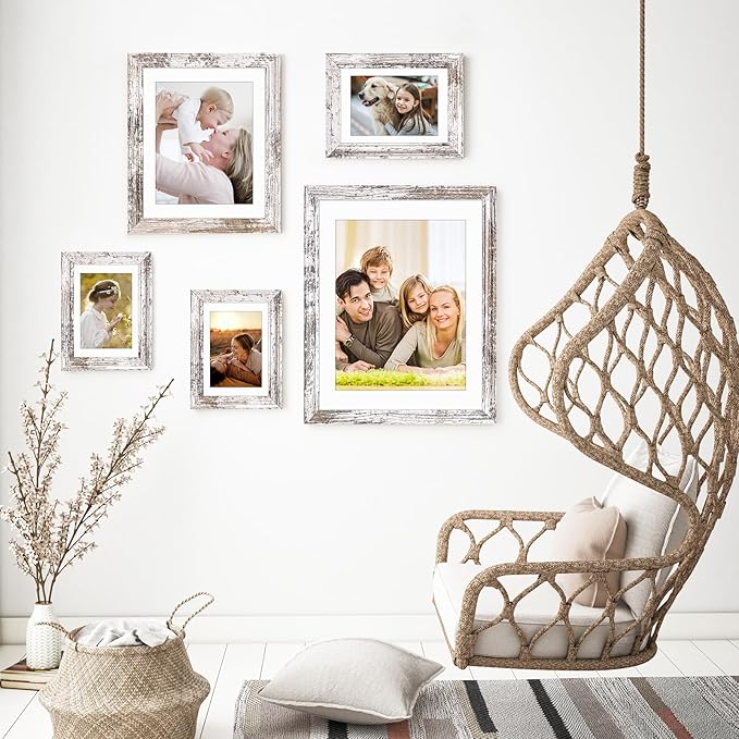 TWING 11x14 Picture Frames Set of 6, Rustic Picture Frames Collage Photo Frame - Image 5
