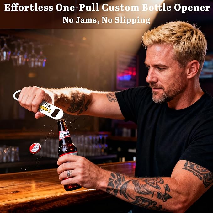 5-100 Custom Bottle Opener, Personalized Bottle Opener Stainless Steel - Image 5