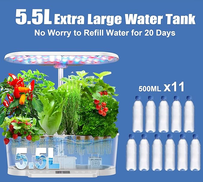 Hydroponics Growing System Kit APP Controlled, Indoor Herb Garden Hydroponic 15 - Image 3