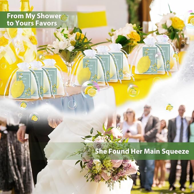Lounsweer Set of 50 Wedding Lemon Soap Favors Mini Bridal Shower Favors Natural - Image 5