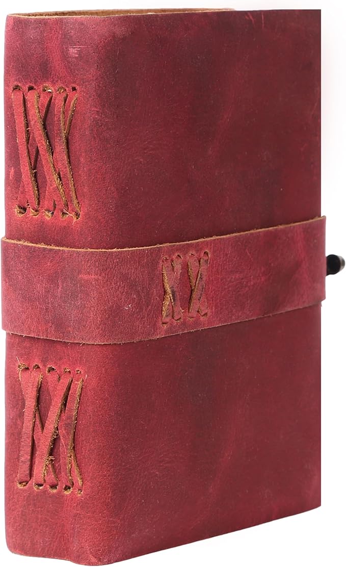Vintage Leather Journal Handmade Buffalo Non-Refillable Deckle Edge Paper – - Image 6